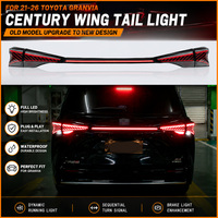 Barre lumineuse LED séquentielle pleine largeur style Century Wing fumée pour ensemble de feux arrière Granvia 2021 2022 2023 2024 2025 2026