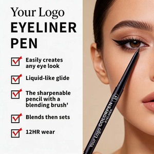 <span class=keywords><strong>Crayon</strong></span> Eyeliner Gel Noir Imperméable Longue Durée avec Taille-<span class=keywords><strong>Crayon</strong></span> Intégré et Effet <span class=keywords><strong>Estompeur</strong></span>, Marque Privée en Gros - Product Image 3