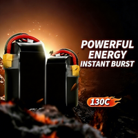 Cellule Lipo 2S 7.4V 650mAh 130C à sortie ultra puissante, source d'alimentation personnalisée pour pièces de quadricoptère de compétition FPV