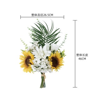 CallaFloral Ramo de Girasoles Artificiales Amarillos para Boda, Decoración Estilo INS, Artesanía - Product Image 4