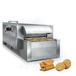 Fully automatic biscuit production line salted biscuit stick production line machine make cookie tunnel oven