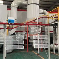 Machine de pulvérisation électrostatique PLC automatique Revêtement de poudre de zinc Tuyau interne Équipement de peinture Revêtement Ligne de production Pompe