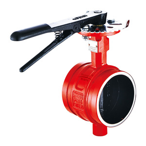 Guangdong Magnesium Special Fire Fighting Butterfly Valve Ductile Iron Grooved Connection With EPDM Lining For Water - Product Image 2