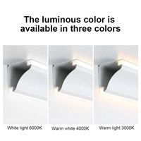 Profilé en aluminium LED à montage en surface, sans plafond, pour éclairage de plafond domestique, 69 mm * 69 mm