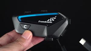 Interfono per Moto FreedConn FX Direttamente dalla Fabbrica, Comunicazione di Gruppo 6-10 Piloti, Portata 2KM, Condivisione Musica e Impermeabilità IP7 - Product Image 6