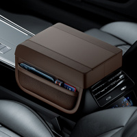 Coussin rehausseur universel personnalisé pour accoudoir de console de voiture, coussin de coude en mousse à mémoire de forme avec poche de rangement, accessoire d'intérieur automobile