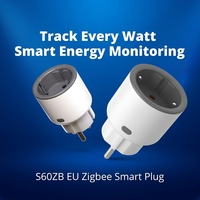 Sonoff S60ZB 4000W Zigbee Smart Socket EU Power Tracker Pengatur Waktu Jadwal Terprogram Fungsi Scene Kontrol Jarak Jauh Memerlukan Hub