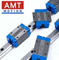 Glissière linéaire de précision AMT, rail linéaire en acier au carbone, bloc de guidage pour machines CNC, modèle HG, garantie 1 an