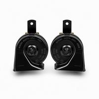 Klaxon ultra-plat 12V 24V pour voitures, motos, fourgonnettes, camions, double tension, klaxon automobile