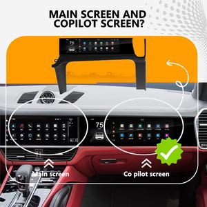 Car Copilot Carplay <b>Android</b> Screen for Porsche Cayenne 2018-2023 Car GPS Navigation Multimedia Player HeadUnit Radio Media - Product Image 5