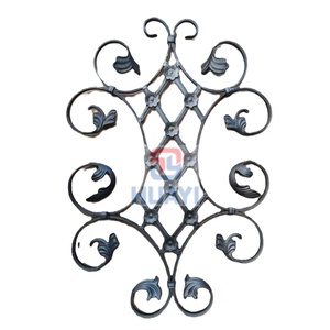 Phong cách hiện đại nhỏ <span class=keywords><strong>wrought</strong></span> sắt Bouquet Phụ kiện cho cổng và cầu thang trang trí nội thất - Product Image 3