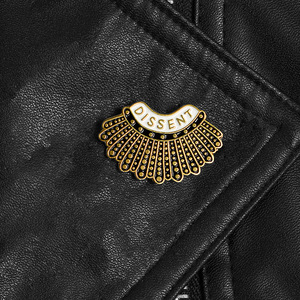 Pin Rectangular de Feminismo con la Ley de Ginsburg, Pin de Solapa para Estudiantes, Broches de Esmalte, Insignias, Joyería al por Mayor - Product Image 4
