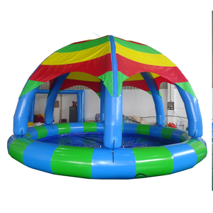 Tente <span class=keywords><strong>de</strong></span> piscine gonflable imperméable avec couverture <span class=keywords><strong>de</strong></span> tente en forme <span class=keywords><strong>de</strong></span> dôme, <span class=keywords><strong>abri</strong></span>, toit, auvent, jeux aquatiques - Product Image 1