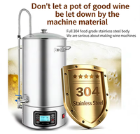 Machine à bière artisanale, équipement de brassage domestique, machine tout-en-un 40L, petite machine à brassage autonome, pot de fermentation commercial