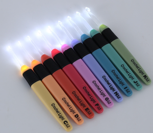 Nuevo diseño, ganchos <span class=keywords><strong>de</strong></span> ganchillo iluminados, mango <span class=keywords><strong>de</strong></span> plástico, <span class=keywords><strong>agujas</strong></span> <span class=keywords><strong>de</strong></span> tejer, hilo artesanal, gancho <span class=keywords><strong>de</strong></span> ganchillo <span class=keywords><strong>con</strong></span> <span class=keywords><strong>luz</strong></span> <span class=keywords><strong>LED</strong></span> - Product Image 5