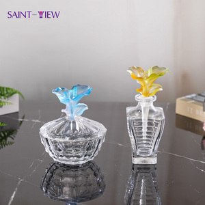<span class=keywords><strong>Set</strong></span> di Barattoli Artigianali Bohemien in Vetro Cristallo Ecologico con Coperchio per Alimenti, Spezie e Carbone, Ideali per Feste - Product Image 3
