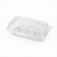 Boîte de rangement alimentaire transparente en PET sur mesure pour gâteaux, pains et pâtisseries, avec charnière, pour supermarchés et épiceries – Personnalisation disponible