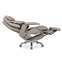 Fauteuil de bureau moderne en cuir, électrique, réglable, avec fonction massage, pour le bureau et la maison