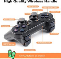 Cadeau de Noël M8 Famille TV 64G Intégré 20000 Jeux Bâton 2 Manette Sans Fil Gamepad 4K HD Console de Jeu Vidéo