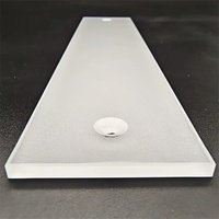 Verre solaire givré trempé ultra faible en fer de 4,0 mm, impression blanche, haute résistance, écologique, pour murs-rideaux industriels extérieurs