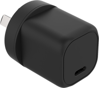 Cargador Rápido GaN de 20W con Puerto C, Cargador de Teléfono Móvil USB, Pequeño Electrodoméstico con LED, Enchufe AU/EU/US/UK a Elegir