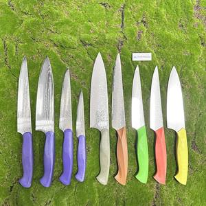 DM5R couleur G10 poignée cuisine couverts rasoir tranchant grands petits couteaux de cuisine lame en acier <span class=keywords><strong>damas</strong></span> couteaux de cuisine rentables - Product Image 5