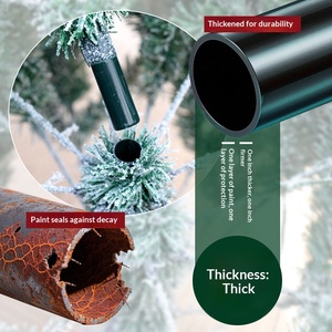 Wholesale Heavy Snow PE & PVC Mixed Flocked Christmas <b>Tree</b> Factory Direct Snow Falling Christmas <b>Tree</b> - Product Image 3