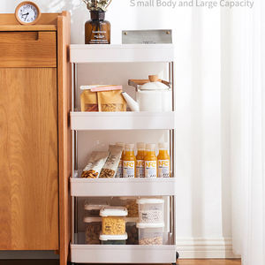 รถเข็นเก็บของในครัวแบบถอดประกอบได้ C95 หลายชั้น พร้อมล้อเลื่อน ประหยัดพื้นที่ ชั้นวางของเคลื่อนที่ - Product Image 2