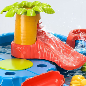 Table d'activités aquatiques pour enfants, table de plage et de jardin, bassin à éclaboussures pour garçons et filles - Product Image 2