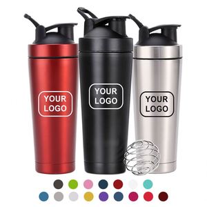 Bouteille isotherme en acier inoxydable avec logo personnalisé, shaker à protéines pour la salle de sport, grande capacité, bouteilles d'eau de sport avec logo - Product Image 1