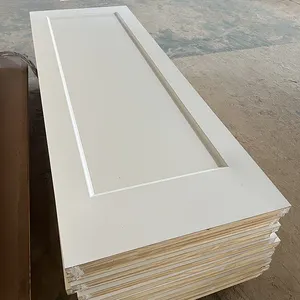 28 In. X 80 In. Modern Bedroom 1- Panel White Primed Interior Door Honeycomb Moulded Door