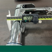 Robinet de salle de bain moderne monotrou à poser, eau chaude et froide, en acier inoxydable 304, avec capteur sans contact, cartouche céramique, finition chromée, en alliage