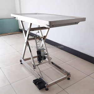 Mesa de Examen Veterinaria Eléctrica OSCAT con Control de Pie, Acero Inoxidable 304, Superficie Plana 1300x600mm, Altura Ajustable 450-1000mm - Product Image 4