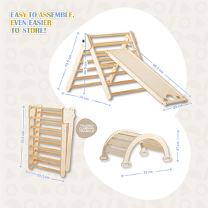 Jouet d'escalade en <span class=keywords><strong>triangle</strong></span> Piklar pour enfants, arche Montessori, cadre d'escalade <span class=keywords><strong>Pikler</strong></span>, ensemble <span class=keywords><strong>de</strong></span> <span class=keywords><strong>triangle</strong></span> Piklar, jeu en bois <span class=keywords><strong>Pikler</strong></span> - Product Image 2