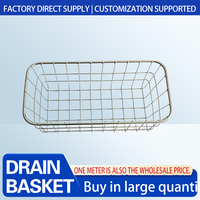 Panier de rangement pliable en treillis métallique galvanisé à chaud en acier inoxydable pour câbles de bureau, idéal pour la cuisine, garantie 3 ans - Senneng