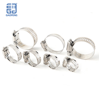 Colliers de serrage à vis sans fin en acier inoxydable 304, collier de serrage antidérapant pour tuyau, conception de protection du tuyau souple, robuste