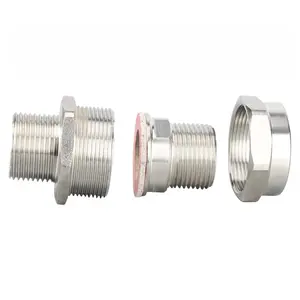 BHJ Explosion Proof Union Stainless Steel / Carbon Steel Metal pipa tahan ledakan sambungan fitting Explosion Proof Union