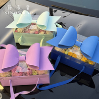 SINOWRAP NOUVELLE ARRIVÉE Boîte à fleurs, boîte cadeau pour anniversaire, Saint-Valentin, emballage de roses, boîte à tiroir en carton de luxe avec nœud