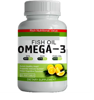 Gélules d'huile de poisson oméga-3 certifiées de haute qualité, marque privée personnalisée, OEM, pour adultes, hommes et femmes, boîte de 60 capsules, vitamines, qualité alimentaire