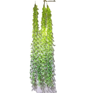 Flores Artificiales, Planta Artificial de <span class=keywords><strong>Sauce</strong></span> <span class=keywords><strong>Llorón</strong></span>, Hojas Verdes, Guirnalda Colgante, Decoración para Bodas, Plantas Verdes Artificiales - Product Image 6
