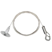 Ensemble de câbles en acier inoxydable sur mesure avec double mousqueton, câble aéronautique pour kit de suspension de panneaux LED, câble pour plafond suspendu