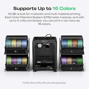 Impresora 3D Creality K2 SE, Volumen de Impresión 220x215x245mm, Tecnología FDM, Impresión Multicolor - Product Image 4