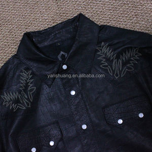 Bomber invernale indiano G1 in vera <span class=keywords><strong>pelle</strong></span> ricamata da uomo <span class=keywords><strong>giacca</strong></span> <span class=keywords><strong>di</strong></span> <span class=keywords><strong>pelle</strong></span> <span class=keywords><strong>di</strong></span> pecora nera abbronzata arancione - Product Image 3