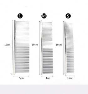 NOUVEAU Peigne de démêlage pour animaux de compagnie Peigne de toilettage en acier inoxydable pour chiens et chats Élimine en douceur les nœuds de sous-poil anti-puces - Product Image 5