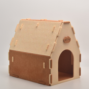 Lit <span class=keywords><strong>de</strong></span> grotte <span class=keywords><strong>de</strong></span> chat en feutre <span class=keywords><strong>de</strong></span> laine fait à la main portable écologique pour animaux <span class=keywords><strong>de</strong></span> compagnie avec logo personnalisé OEM - Product Image 4