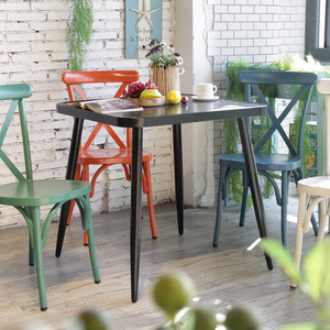 CDG <span class=keywords><strong>โต๊ะ</strong></span>และเก้าอี้ทรงสี่เหลี่ยมสำหรับลานบ้านทำจากโลหะใช้กลางแจ้ง - Product Image 4