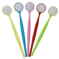 SJ Instrument dentaire jetable, miroirs buccaux d'examen dentaire, plastique buccal coloré, miroir buccal dentaire OEM vente en gros
