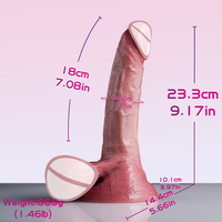 Jouets sexuels réalistes en silicone, gros dildo réaliste, dildo géant pour usage lesbien