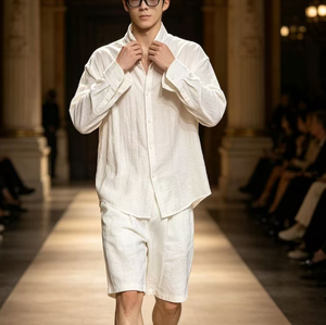Chemises pour hommes Ralf <span class=keywords><strong>2022</strong></span>, dernière conception, vente en gros personnalisée, style décontracté uni, ODM, anti-plis, boutons en corne, Laurla - Product Image 5
