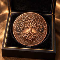 Pièces de monnaie en cuivre fin 999 de 5 oz, cadeau de bienvenue pour bébé nouveau-né, pièce commémorative de collection en relief 3D, artisanat métallique